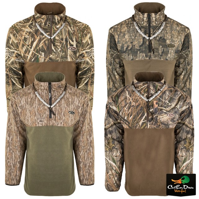 Drake Waterfowl MST Realtree Max 5 Camo Eqwader Plus 1/4 Zip Pullover Jacket 3xl for sale online 