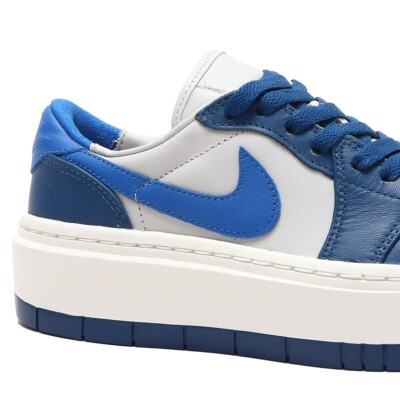 Nike Air Jordan One Sneakers Elevate Wedge Retro Trainers Grey