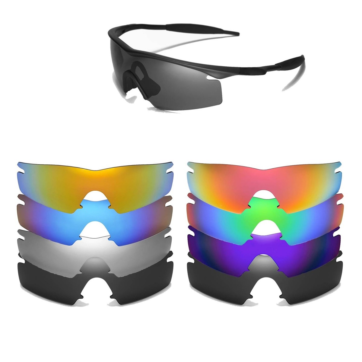 OAKLEY M Frame / Strike 交換レンズ Walleva Replacement Lenses for Oakley M Frame Strike Sunglasses