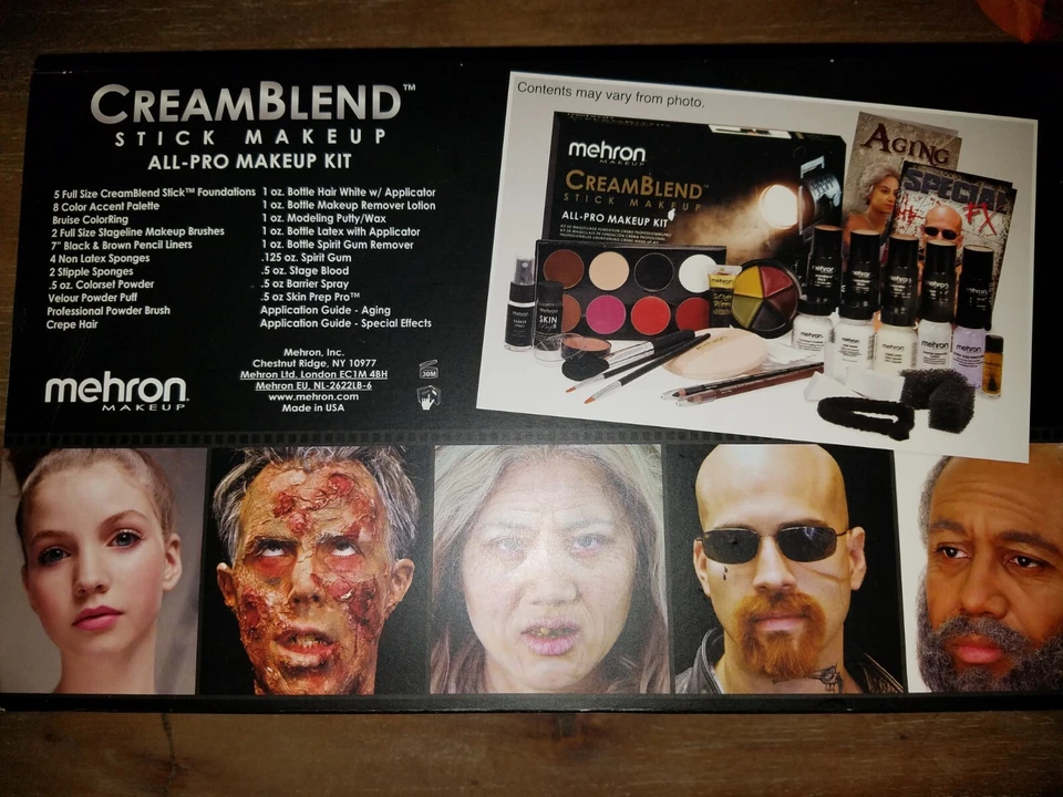 KIT DE MAQUILLAJE EN BARRA BASE CREMA ALL-PRO MEHRON CREAM BLEND Foto 2 de 4