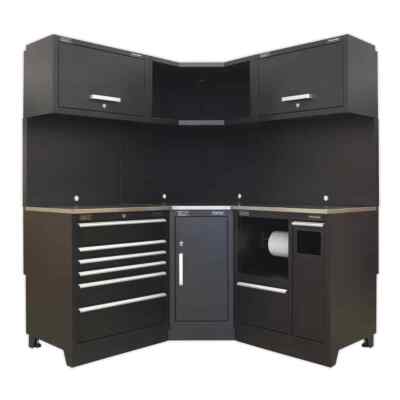 Sealey Modular Storage System Combo - Stainless Steel Worktop Garage Workshop...