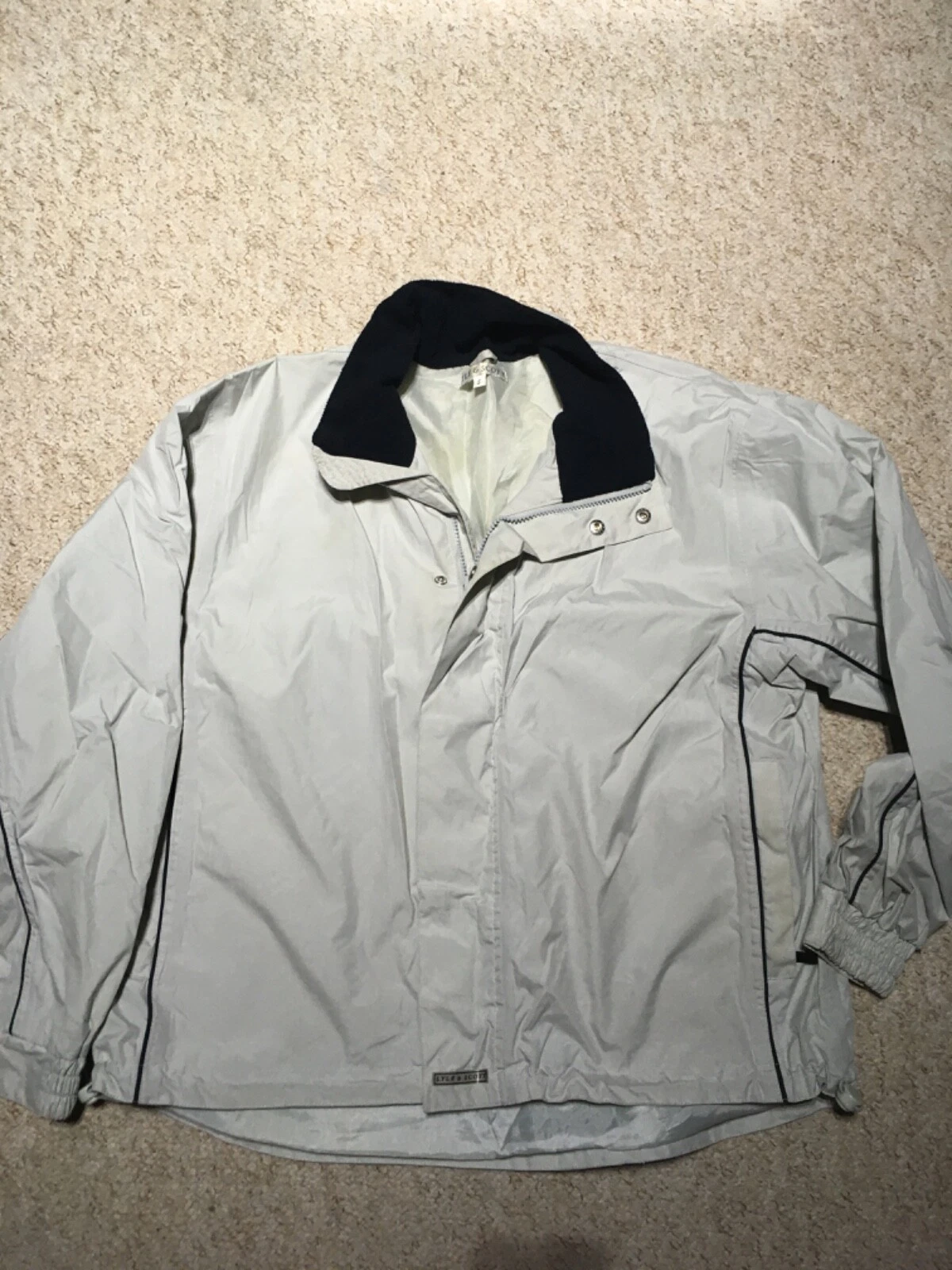 Lyle & Scott Vintage Men’s Windbreaker Raincoat grey Size S