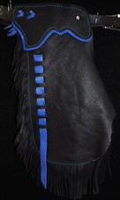Custom Made Leather Kid's Chinks/Blue Kid's Chaps/Made in USA