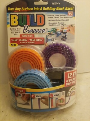 Build Bonanza Works With Legos Blocks Mega Bloks Peel And Stick Tape Flexible...