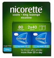 Nicorette Cools Lozenges Mint 4mg 80 Pack 2x40
