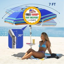 Sombrillas de Para Patio Jardin Sombrilla Playa de Exterior Parasol Umbrella NEW