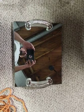 Mirrored Serving Tray Size  Large,12" x 16"