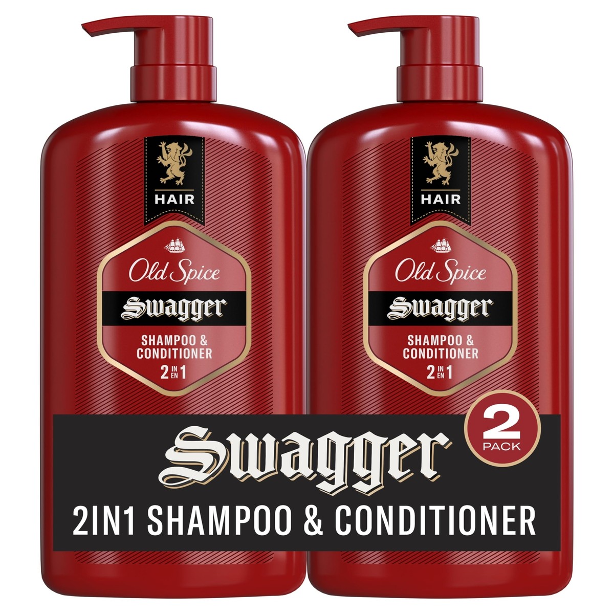 Old Spice Swagger 2-in-1 Shampoo Conditioner 2-Pack 29.2oz