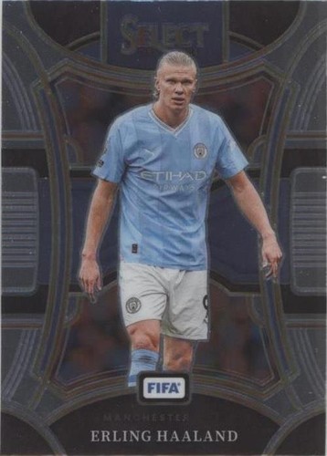 2023-24 Panini Obsidian Soccer Erling Haaland Obsidian Patch Auto