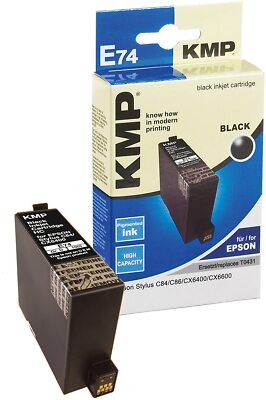KMP Patrone E74 für Epson Stylus C84, C86, CX6400, CX6600 schwarz