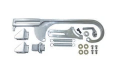 Throttle Cable Bracket Kit, Holley 4150 / 4160 4BBL Carburetor (Chrome Aluminum)