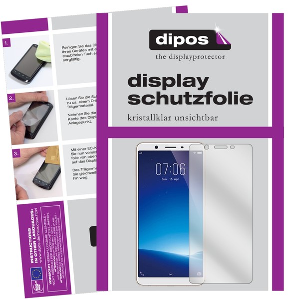 2X Schutzfolie FüR Vivo Y71I Klar Displayschutzfolie Folie Display Schutz Dipos-image