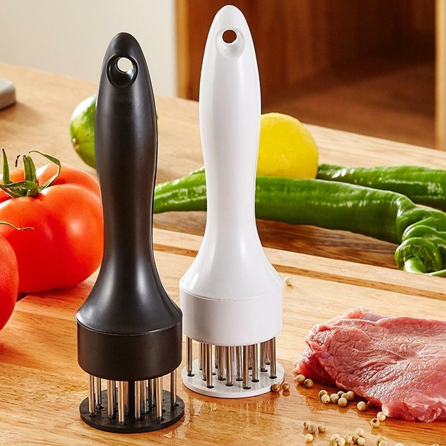 Professional Meat Tenderizer with Stainless Steel Needle Prongs Kitchen