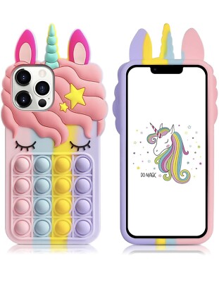 Vunake Kompatibel mit iPhone 13 Pro Max Hülle Bubble Pop Fidget Toys Handyhülle