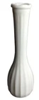 Vintage CLG Co White Milk Glass Bud Vase Scalloped Petal Rim Height 8 1/2"