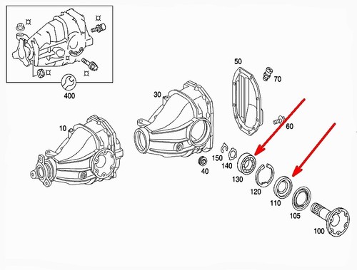 KIT CUSCINETTI DIFFERENZIALE ASSE POSTERIOR PER MERCEDES W202 W124 W210 DIF210MC - Imagen 5 de 5