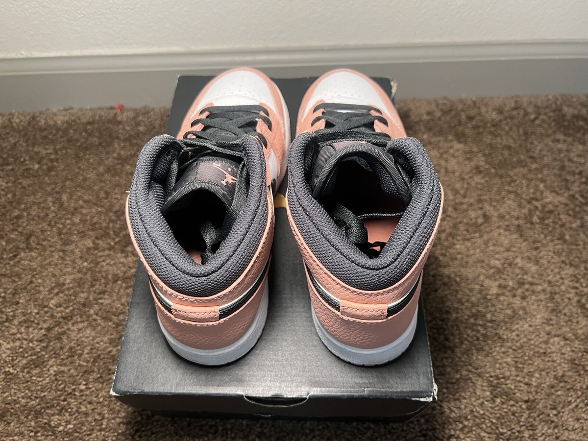 Nike Air Jordan Retro 1 Mid Pink Quartz GS 555112-603 Youth