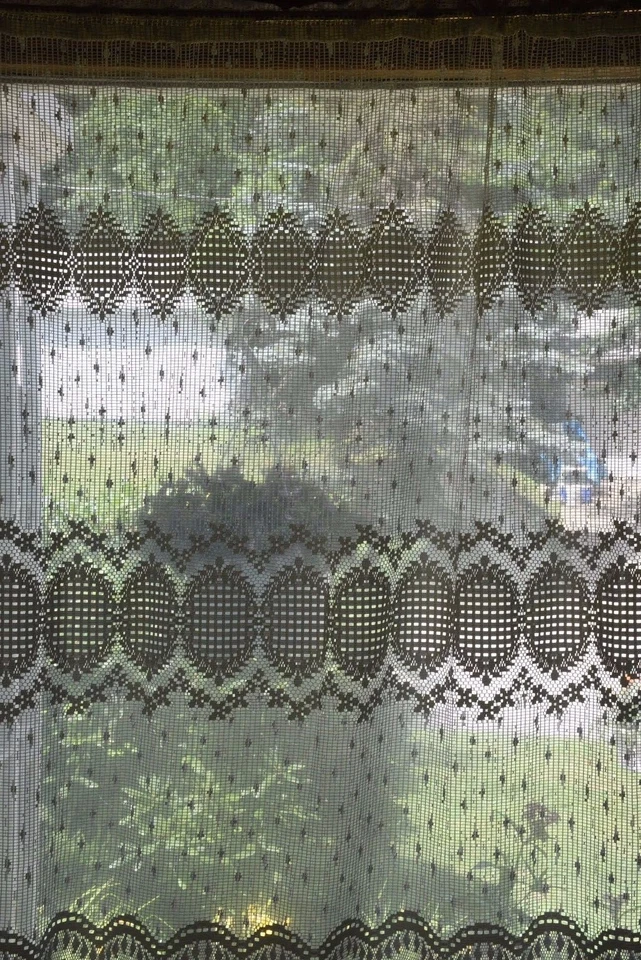 Heritage Lace 60"Wx84"L GEOMETRIC DIAMOND LACE IVORY Window Panel - Image 3 of 4