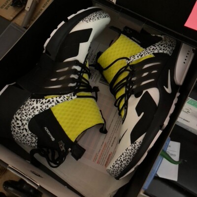 100% Authentic 2018 NikeLab ACRONYM Air Presto Dynamic Yellow Size 13 AH7832-100