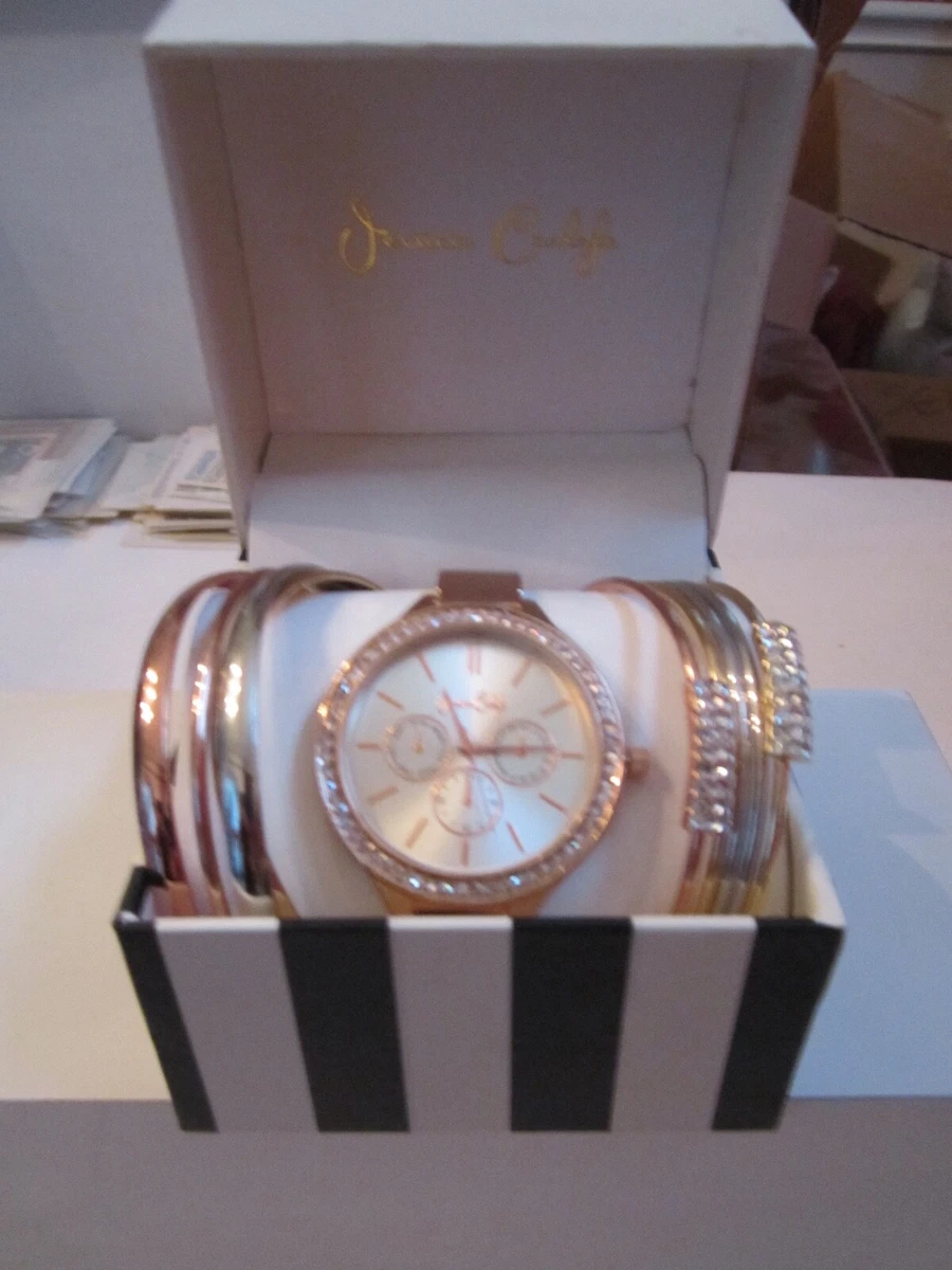 JESSICA CARLYLE WATCH WITH BANGLES IN THE BOX RUNS GREAT BBA 36