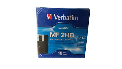 3,5'' FLOPPY MF 2HD Verbatim Datalife OVP verschweißt NEU 10 Stück