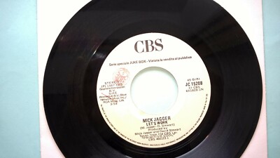 45 Giri Juke Box MICK JAGGER Let's work /RICHENEL Don't save your love