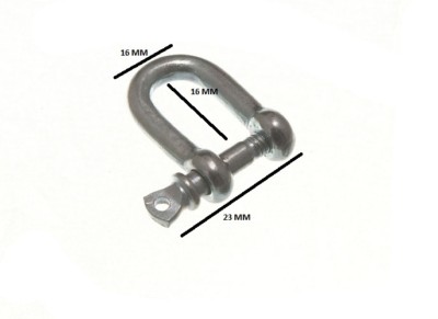 Lot De Manilles En D – U-lock + Câble De Sécurité – 4 Mm (5/32″) – BZP – Onestopdiy