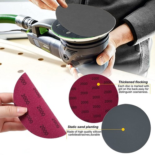 6 inch Wet Dry Sanding Discs 600-3000 Grit Random Orbital Sander Sandpaper 150MM - Picture 11 of 30