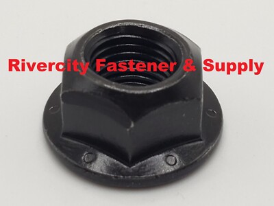 (2) 7/16-20 All Metal Fine Thread Flange Lock Nuts 7/16x20 LockNuts Grade 8