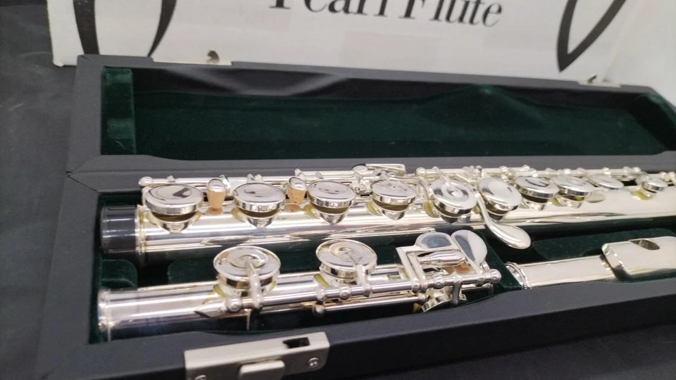 Pearl PF-665E Flauto E-meccanismo placcato argento usato con custodia rigida - Immagine 2 di 4