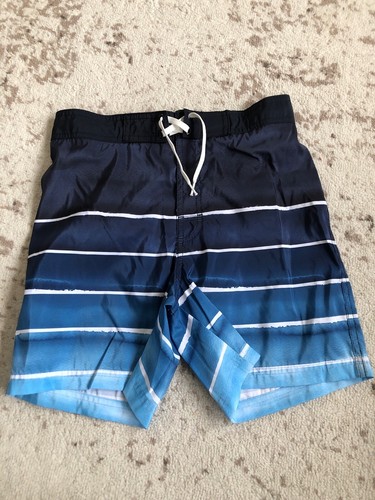 New H\u0026M Boys Blue Striped Swim Shorts 