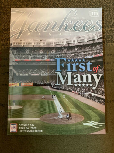 2009 NY Yankees Opening Day Program 4/16/09 - Mint - Limited - New Stadium - MLB - Picture 1 of 2