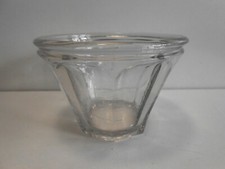 ANCIEN POT A CONFITURE CONIQUE / EVASÉ A FACETTES / VINTAGE JAM POT