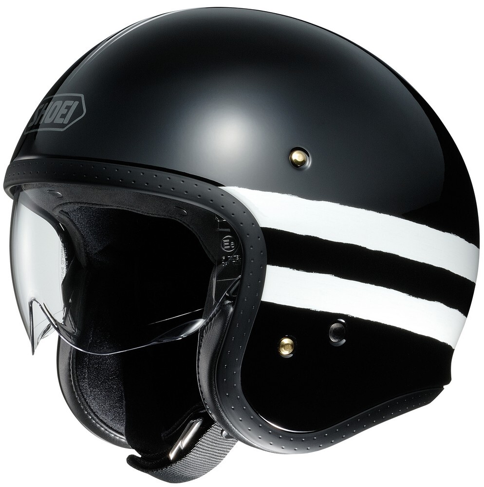 Shoei J.O Sequel Open Face Helmet Black/White | eBay