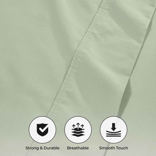 1000 Thread Count Cotton Blend Oversized Solid Deep Pocket Bed Sheet Set - 第 7/35 張圖片