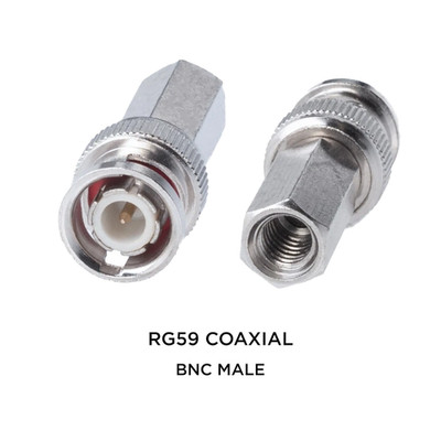 10 X BNC Male Twist on RG59 Coax Coaxial Connector for CCTV Security Camera LOT