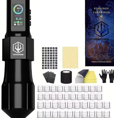 POSEIDON Tattoo Kit Technolog Tattoo Stift Kit Für Permanent Make-Up Tattoo Masc