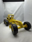 TONKA Road Grader Vintage MR-970 Pressed Steel Metal Construction Toy Yellow