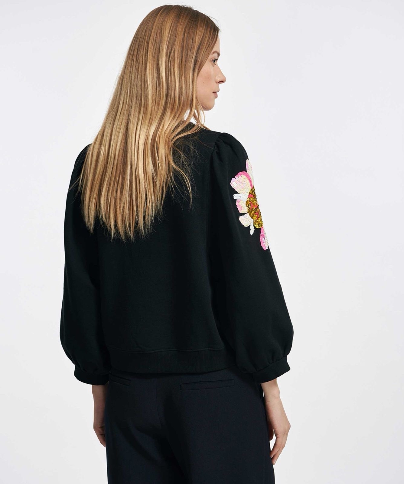 ESSENTIEL ANTWERP Enna Sequin Embroidered Sweater  Super RARE size 3 image 3