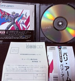 SEGA Mega CD for Mega Drive Bari Arm Japan with Sleeve & Postcard Used Japan 5n