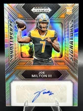 2024 Prizm Draft Picks Joe Milton Sensational Signatures Auto Silver Tennessee