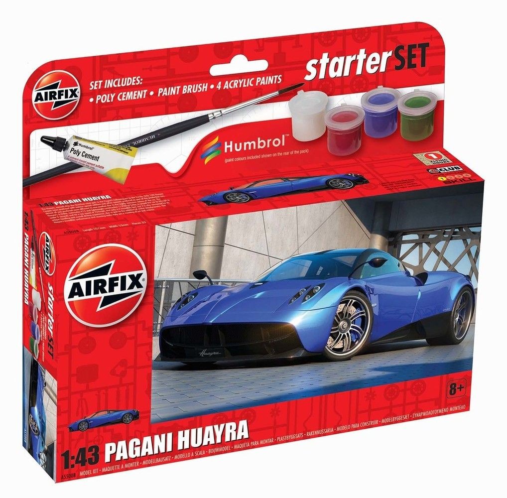 Airfix Pagani Huayra Starter Set (1:43 Scale)