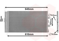 Kondensator, Klimaanlage 17005298 VAN Wezel FüR Fiat