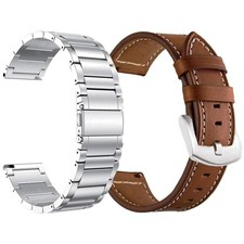 Stylish Leather and Metal Bands for Samsung Galaxy Watches