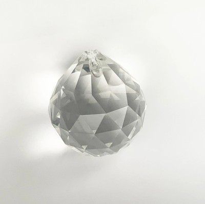 Asfour Crystal Ball Prism Suncatchers 30mm - Box of 90, Glass Wind Chime Parts