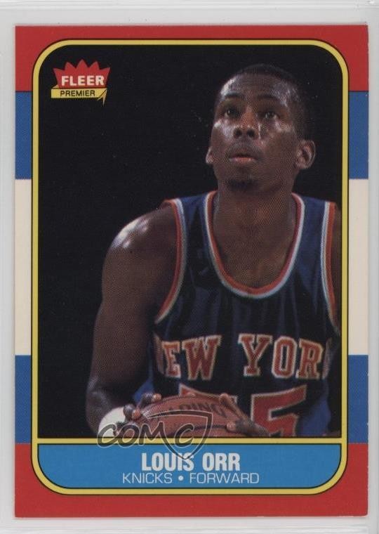 1986-87 Fleer Louis Orr #83 0q4x