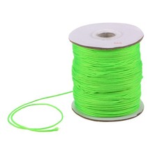 1.5mm Nylon Satin Cord 150 Yards Bracelet Beading Thread, Fluorescent Green