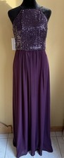 Reverie Plum Purple Long Evening Gown Size 6