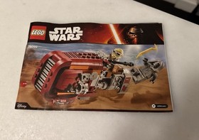 LEGO Star Wars 75099 Rey's Speeder + Luke Han Chewbacca Lando Barriss Minifigs
