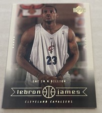 LeBron James 2003-04 (RC)-Upper Deck #10 One In A Billion Cleveland Cavaliers🔥